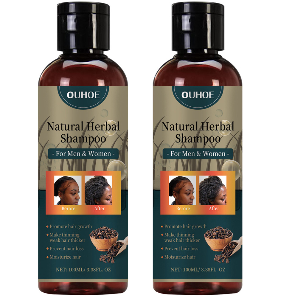 Hair Care Natural Ingredients - 2pcsx100ml 育毛シャンプー古代アフリカ育毛フォーミュラエキス強力な効果高速脱毛治療ヘアケア