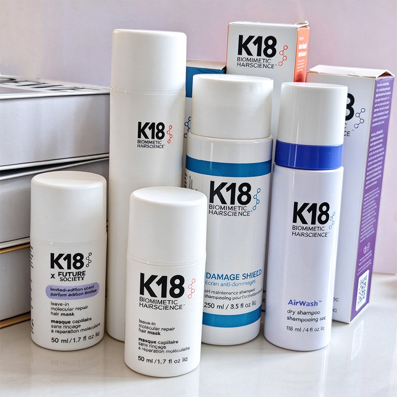 Hair Care K18 - K18 ヘアケアシリーズ：洗い流さない分子修復ヘアマスク、ダメージ補修、乾燥した髪のケア、ブリーチやカラーリングによるダメージ補修、ドライシャンプー。
