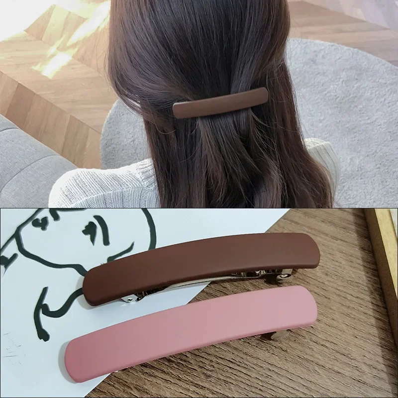 韓国ファッションつや消し後頭部ヘアクリップ頭飾り女性レディシ - Hair Care Korean Products のレビューと価格