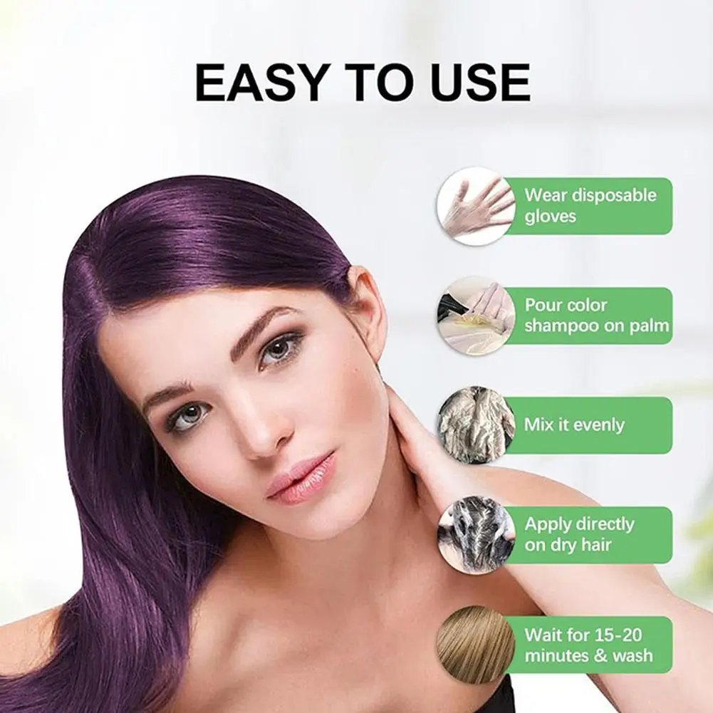 200mlのヘアカラーシャンプー。男性・女性向けの、速効性で - Hair Care Natural Ingredients のレビューと価格