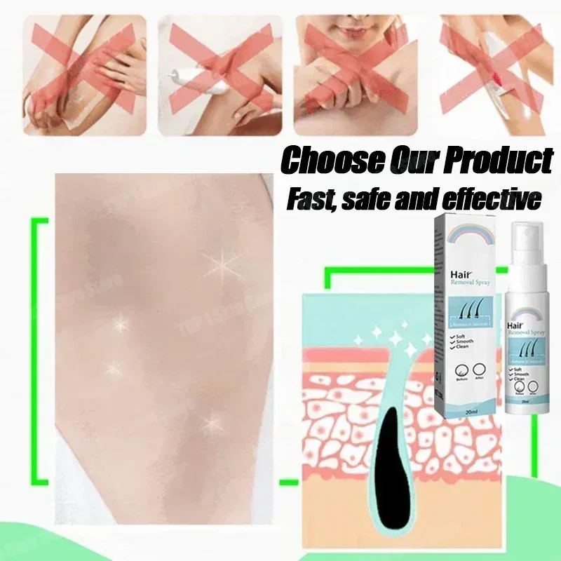 脱毛スプレー 強力な除毛効果 健康的で痛みのない脱毛抑制剤  - Hair Care Korean Products のレビューと価格