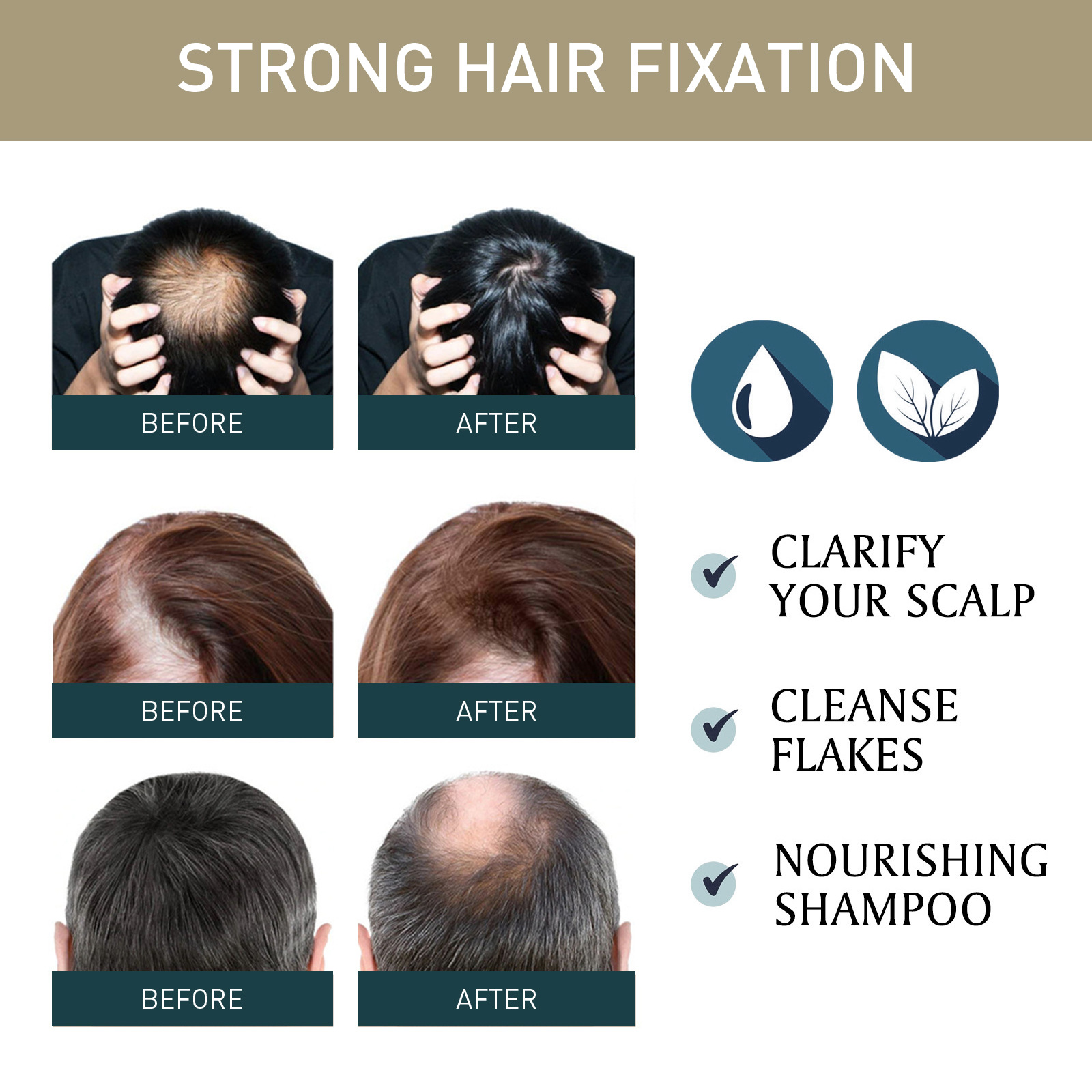 2pcsx100ml 育毛シャンプー古代アフリカ育毛フォーミ - Hair Care Natural Ingredients のレビューと価格