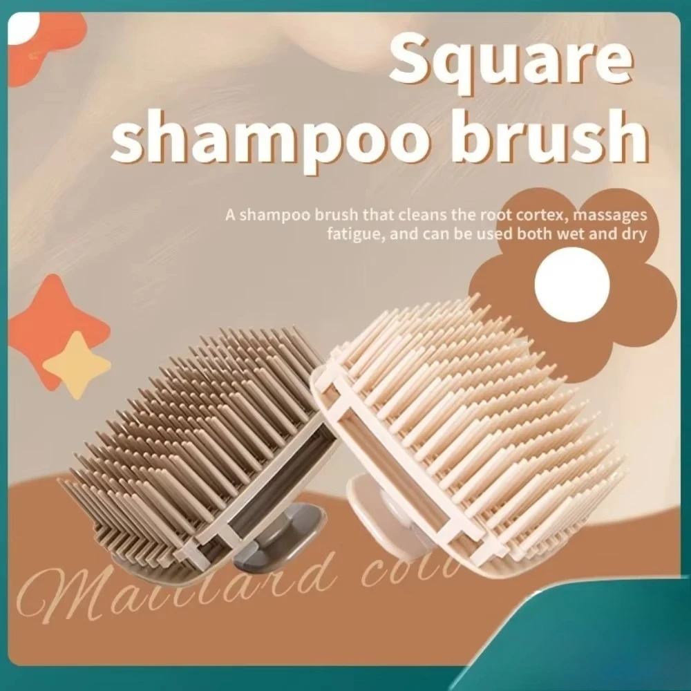 柔らかいシリコン製の頭皮マッサージャー、シャンプーブラシ。手 - Hair Care Dandruff のレビューと価格