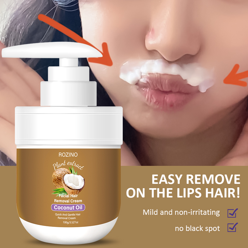 ロジーノココナッツオイルリップ脱毛クリームは、なめらかなテク - Hair Care Natural Ingredients のレビューと価格